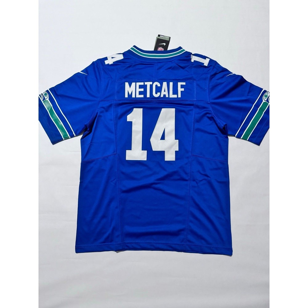 Nike DK Metcalf Seattle Seahawks in Royal Blue Throwback Size Large